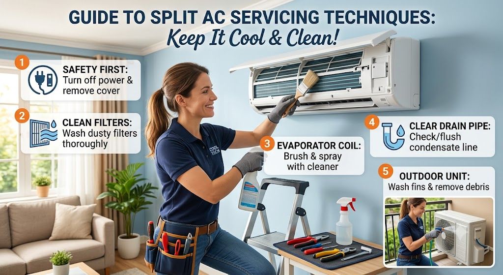 Split AC servicing techniques guide