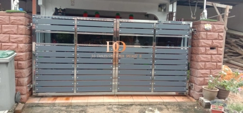 Grey Stainless Steel Gate