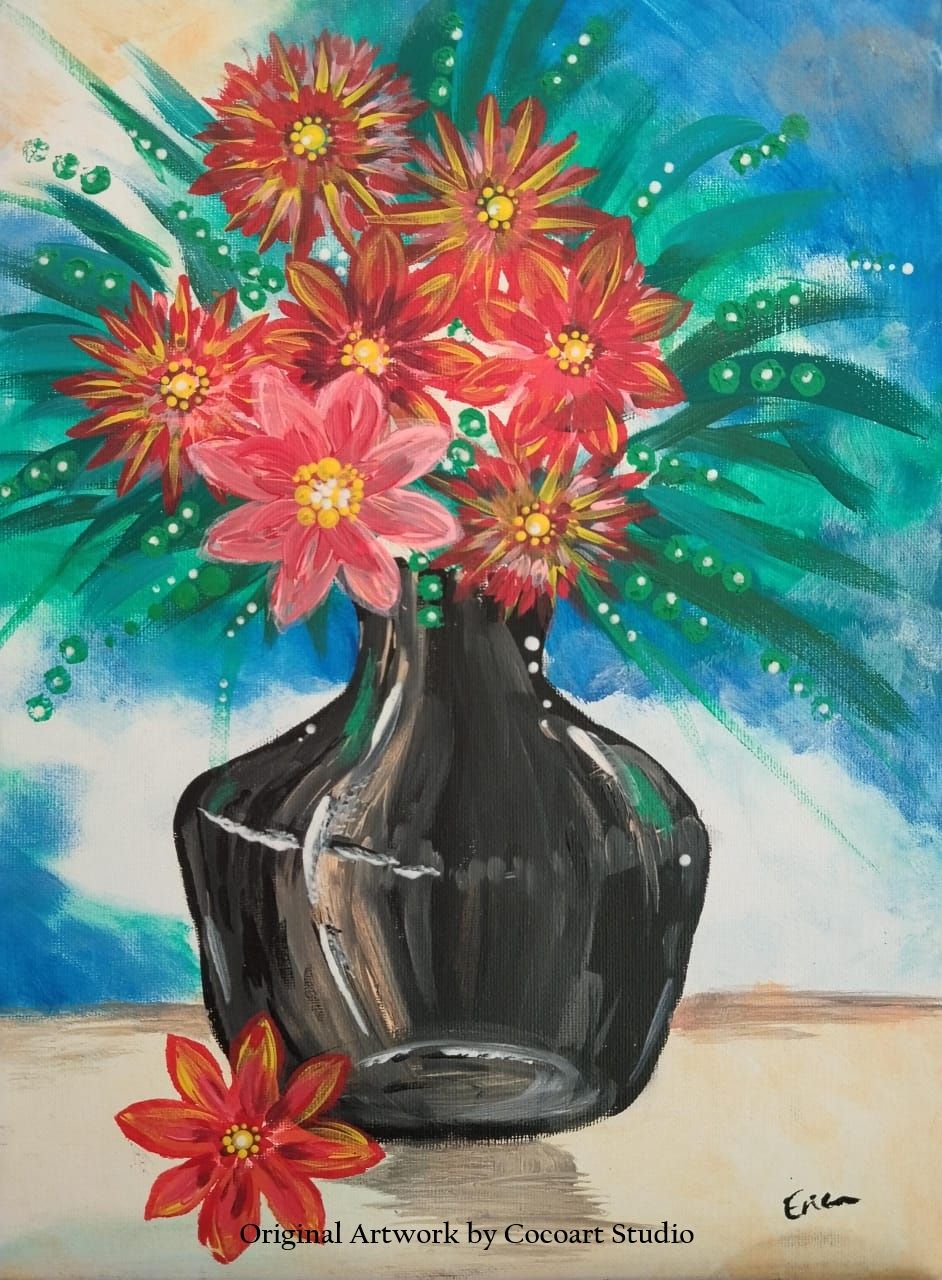 Canvas Painting (Floral Art)