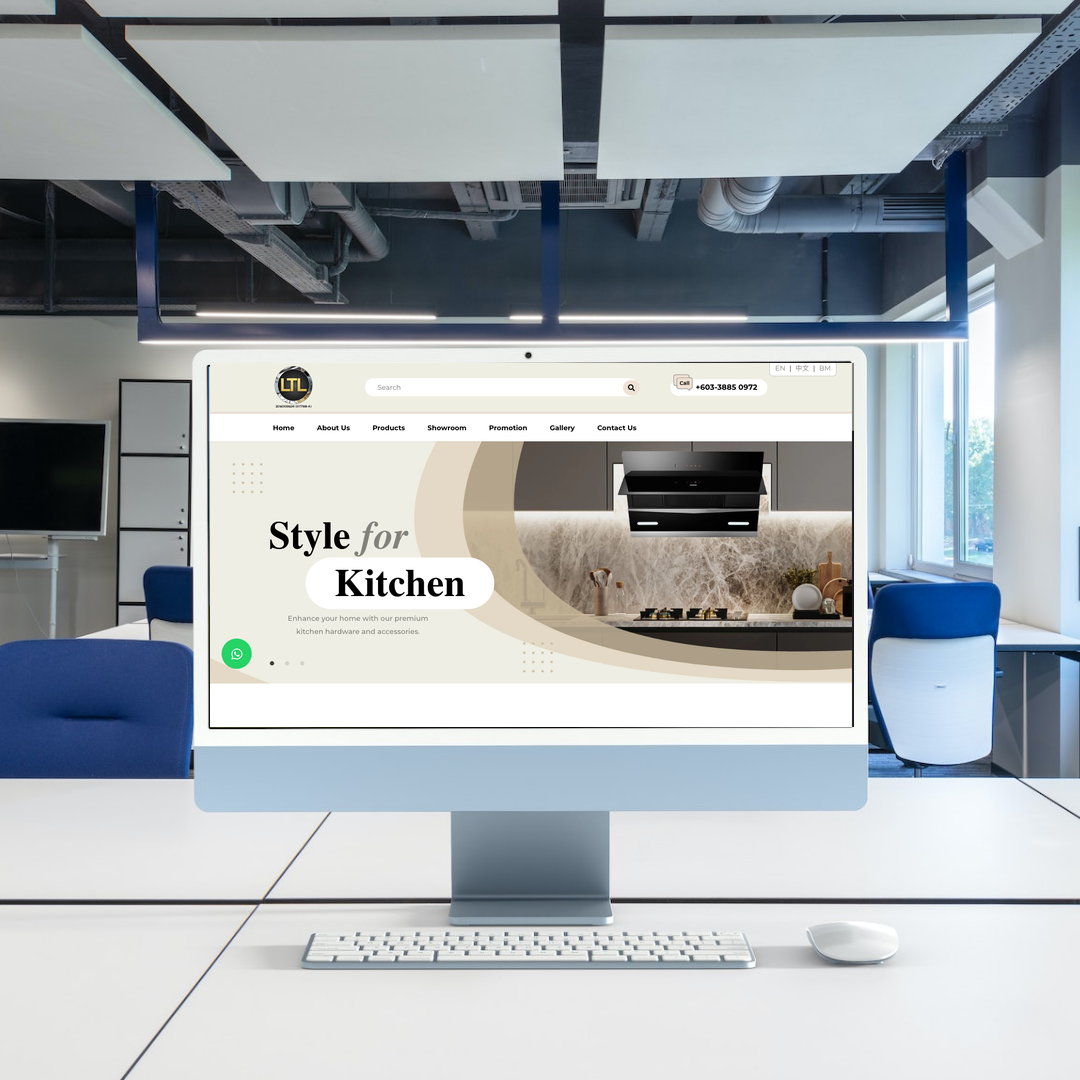 Kitchen Hardware Supplier Website Design & SEO | Selangor