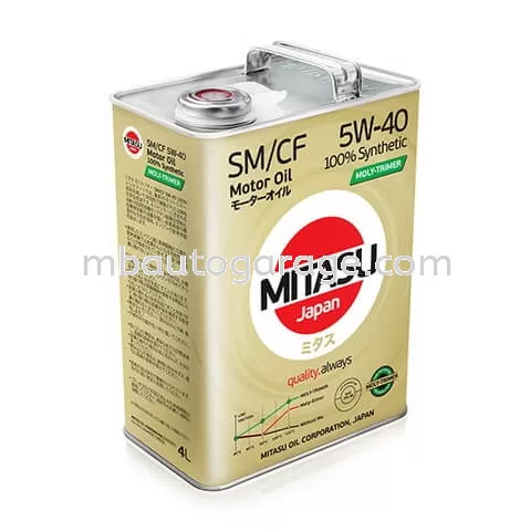 MJ-M12. MITASU MOLY-TRiMER SM. CF 5W-40 100% Synthetic