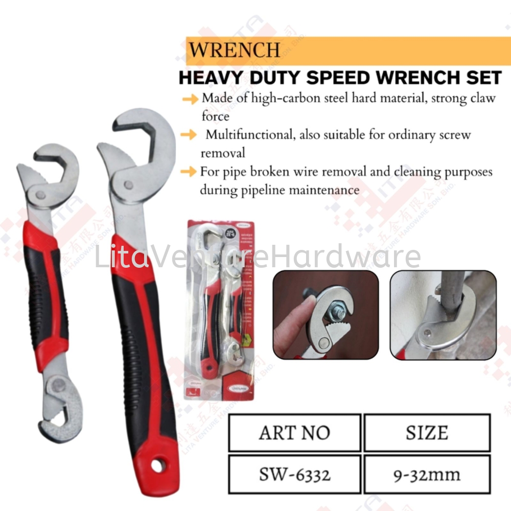HEAVY DUTY SPEED WRENCH SET - SW6332