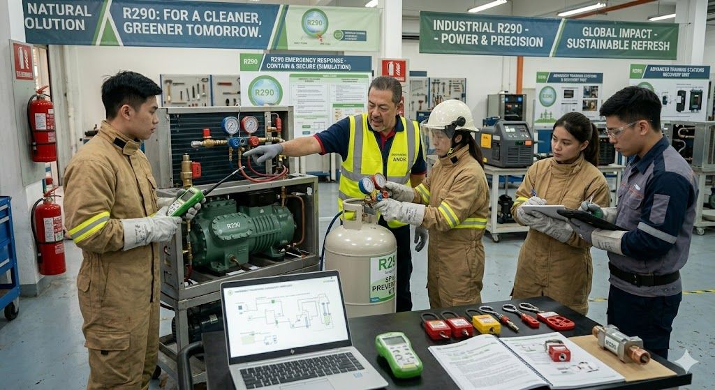 R290 industrial HVAC technician training