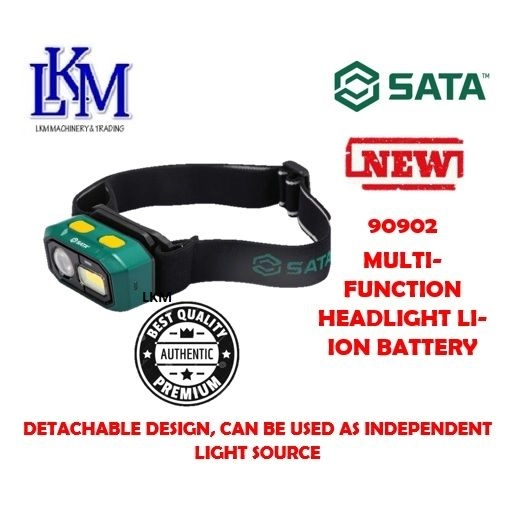 SATA 90902 Multi-Function Headlight Li-ion Battery