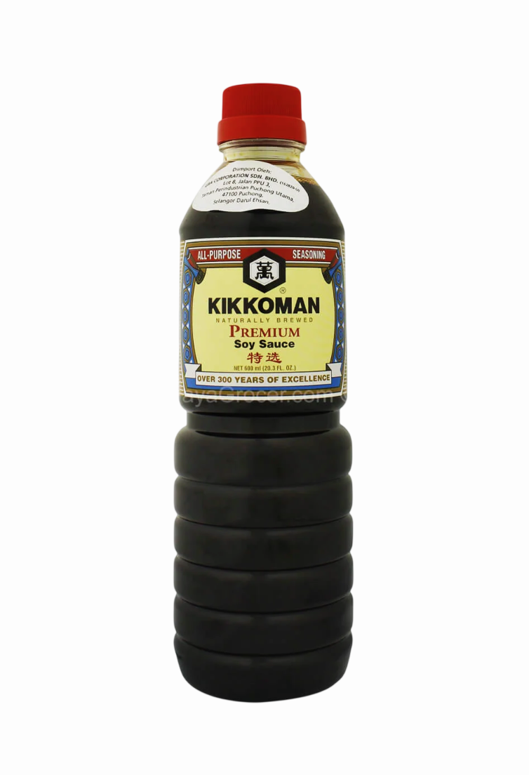 Kikkoman Naturally Brewed Premium Soy Sauce 600ml