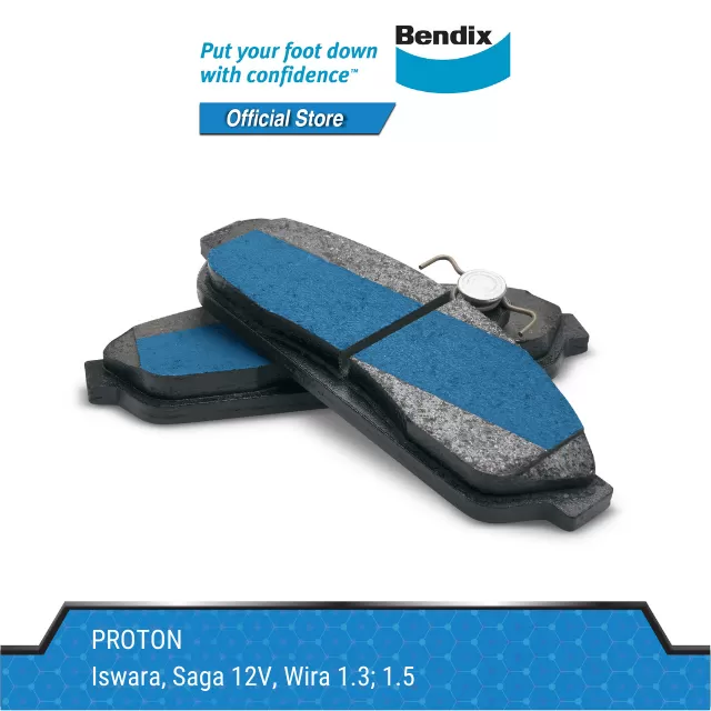 Bendix Front Brake Pads - Proton Iswara/Saga 12V/Wira 1.3 1.5 DB1201