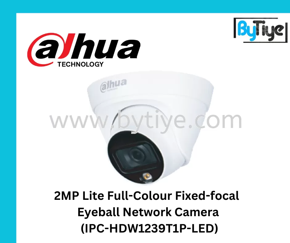 2MP Lite Full-Colour Fixed-focal Eyeball Network Camera (IPC-HDW1239T1P-LED)