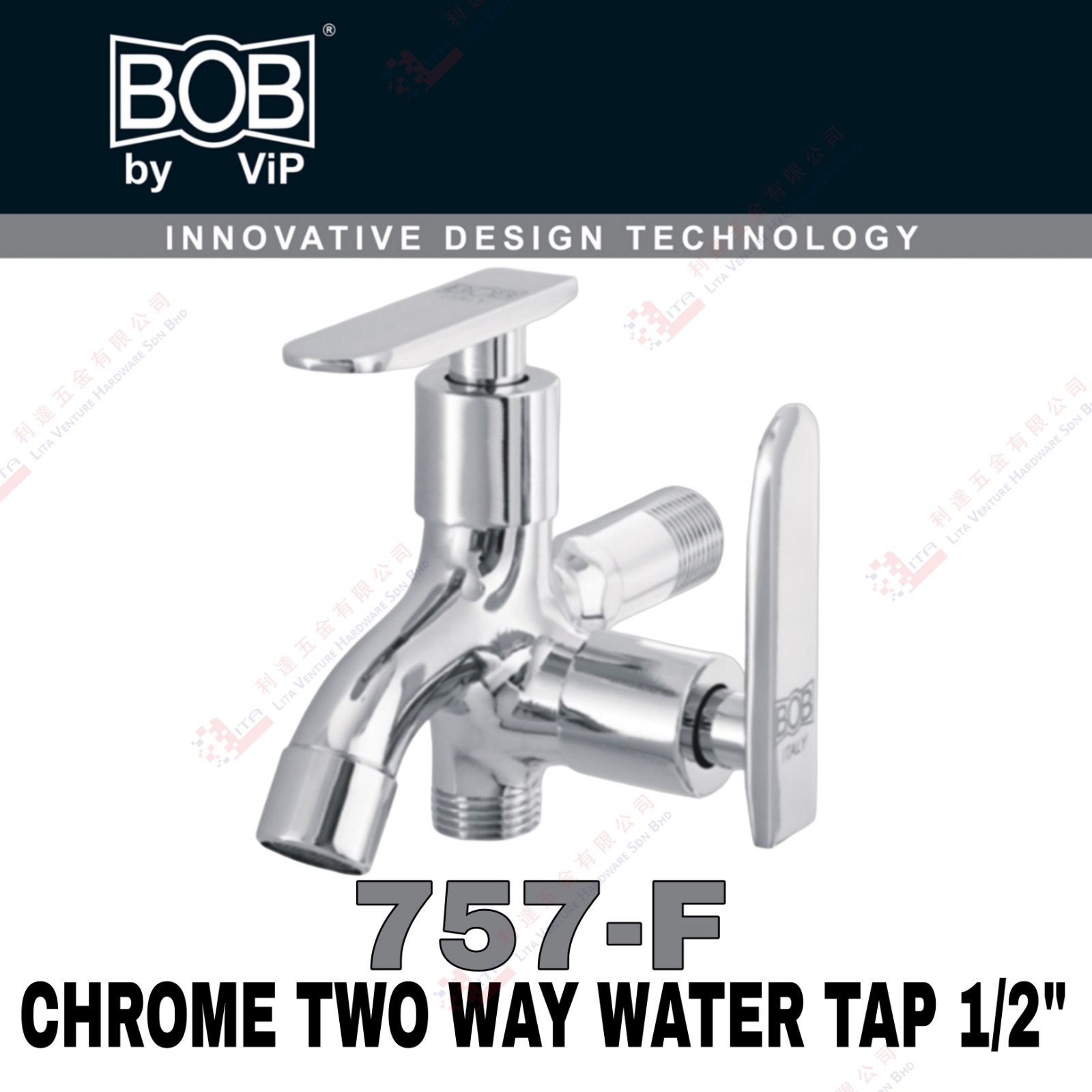 BOB BRAND CHROME TWO WAY WATER TAP 12'' - 757F