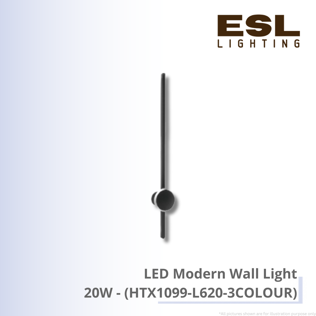 LED Modern Wall Light 20W - HTX1099-L620-3COLOUR