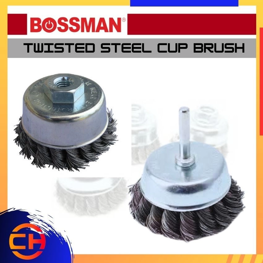 BOSSMAN CUP BRUSH BS150 TWISTED STEEL CUP BRUSH 