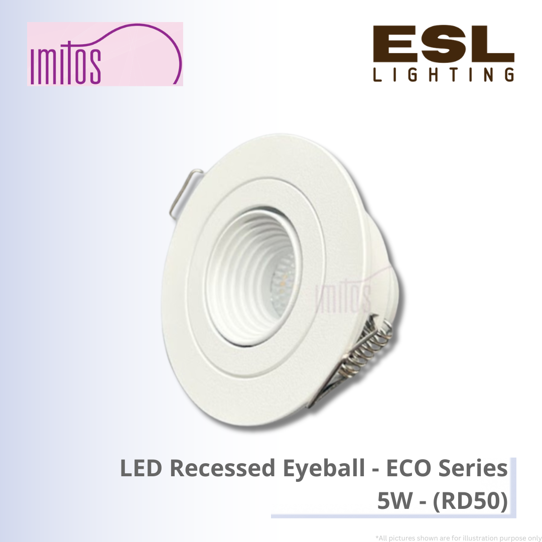 IMITOS LED Recessed Eyeball (ECO Series) 5W - RD50