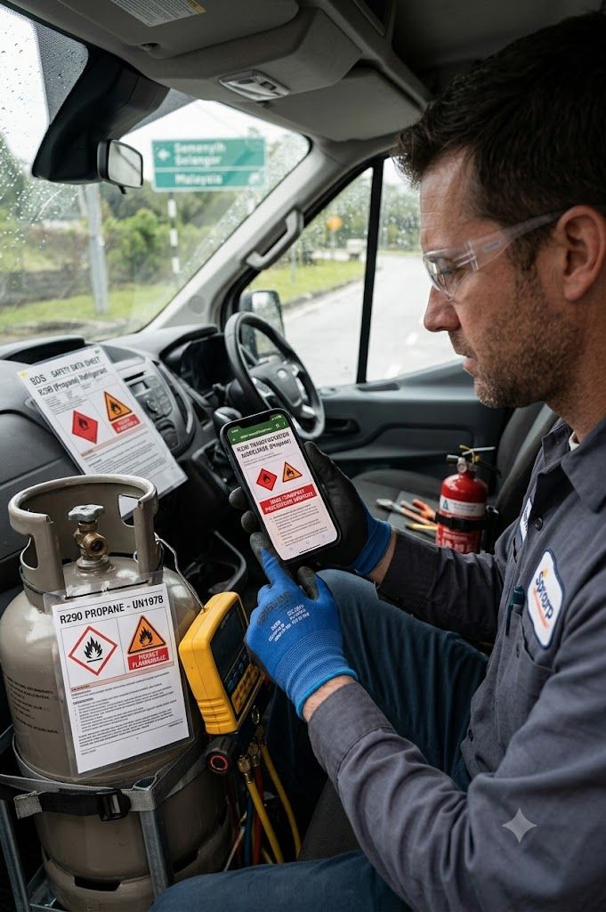 R290 SDS transportation guidelines