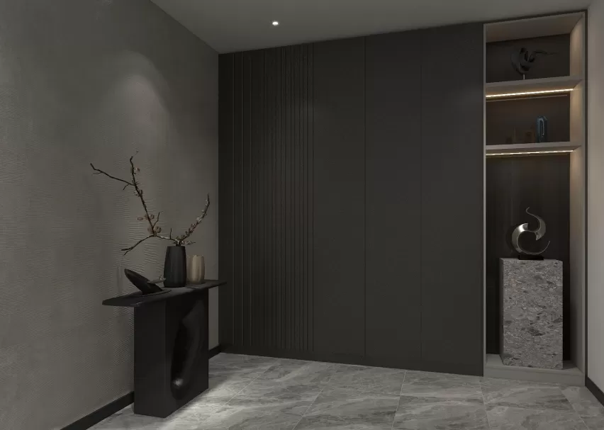 Semi D Living Room Interior Design | Palmiera @ Kinrara | Dark Contemporary