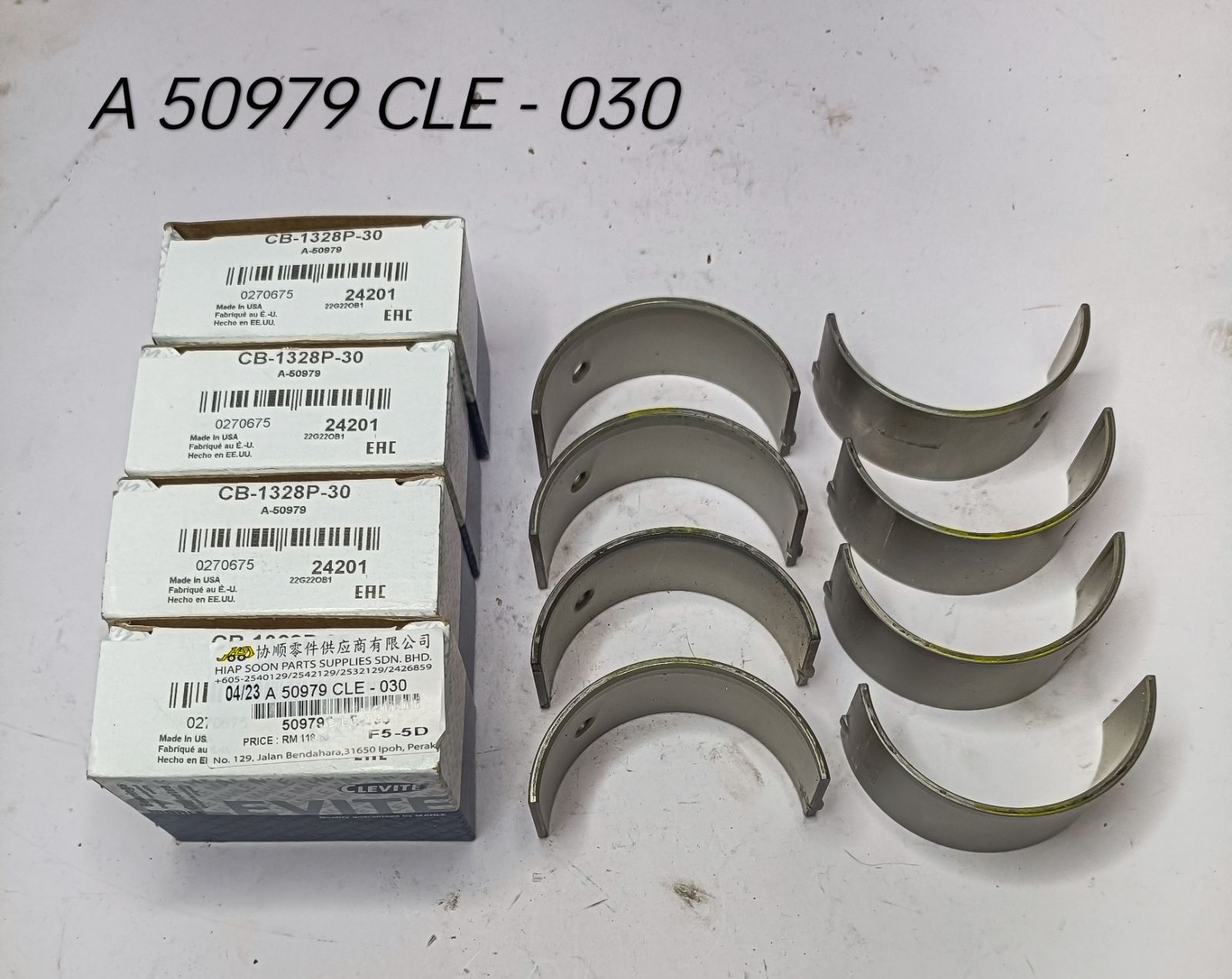 A 50979  030  CON  ROD  BEARING  (CLEVITE)