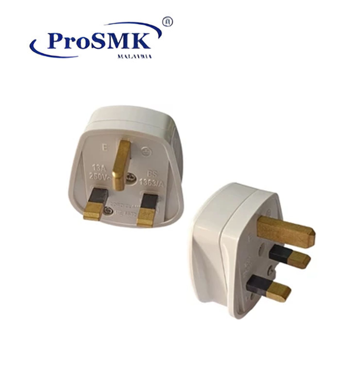 ProSMK 13Amp 3 Pin Fuse Resilient Plug Top (SIRIM)
