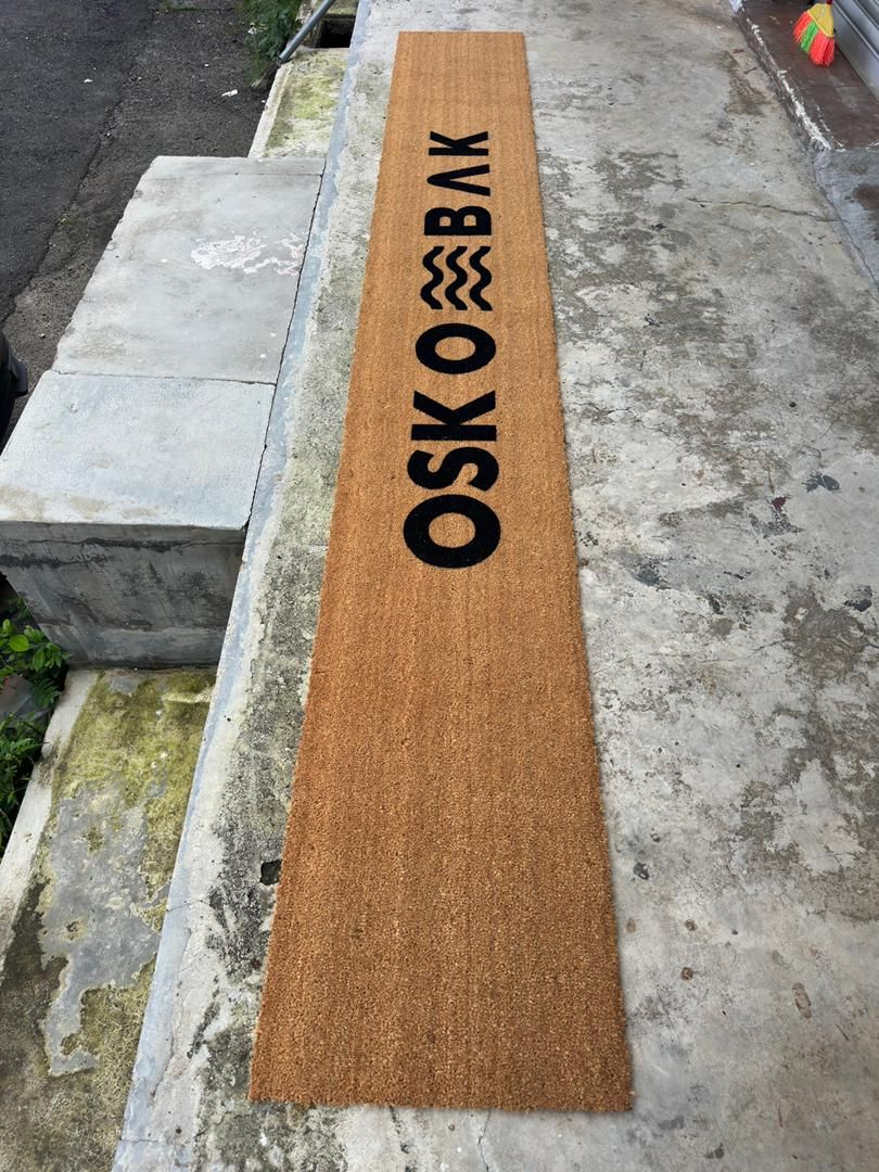 Coconut Husk (Coir) Custom Logo Entrance Mat