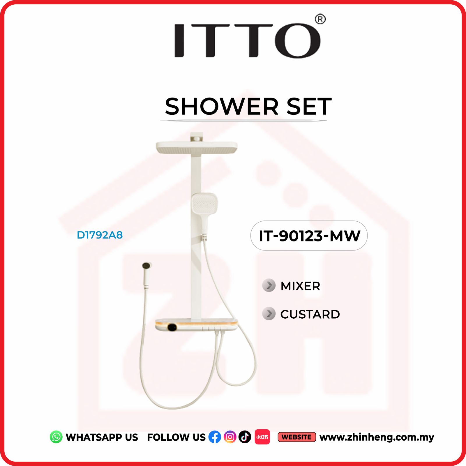 ITTO SHOWER SET  IT-90123-MW
