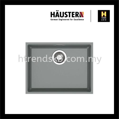 HAUSTERN UNDERMOUNT GRANITE SINK HT-EDGE-612-UM-G (CHROMIUM GREY)