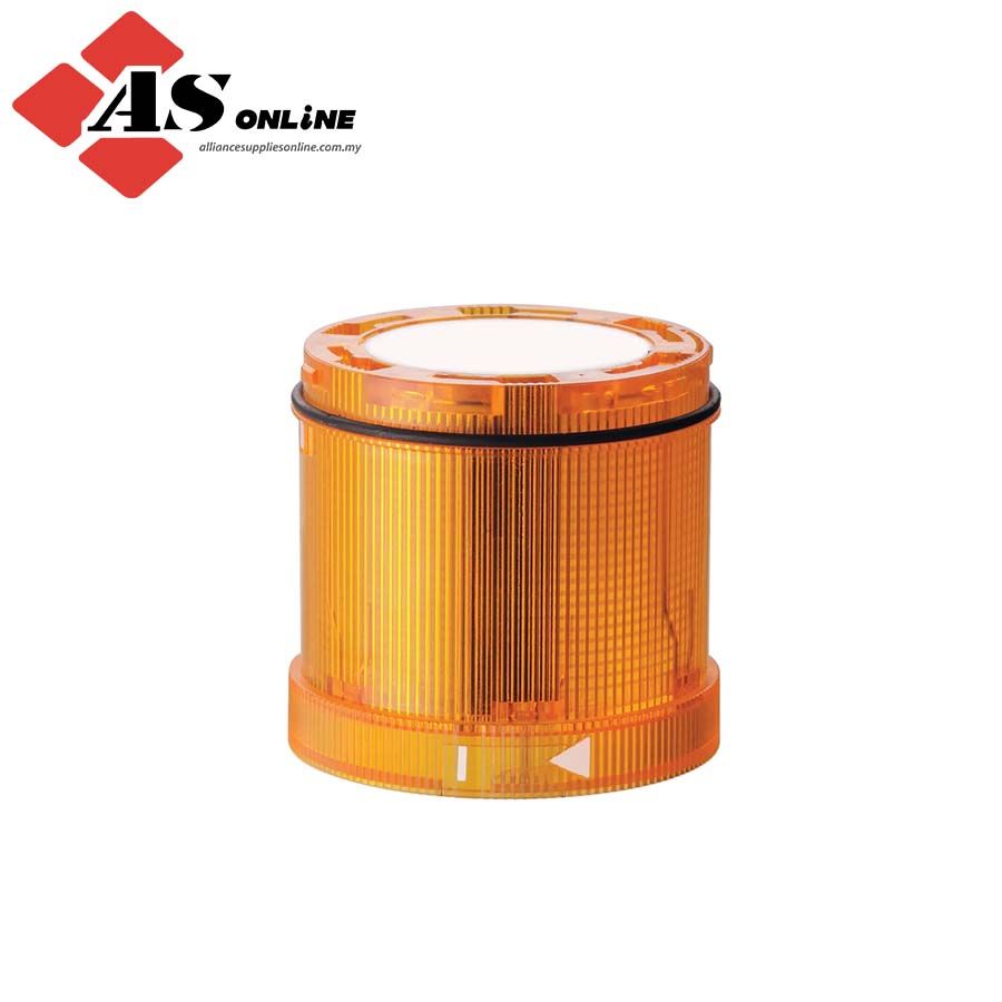 WERMA KS72 Series Yellow Flashing Effect Flashing Light Element, LED Bulb 24V, DC, IP65 / Model: ASRC647.320.55 / 647.320.55