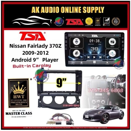 🎁Free AHD Camera 🎁 8Ram + 128GB DSP 4G Carplay ◾TSA Nissan Fairlady 370Z 2009 - 2012 Android 9'' inchTS10 Car Player Mon