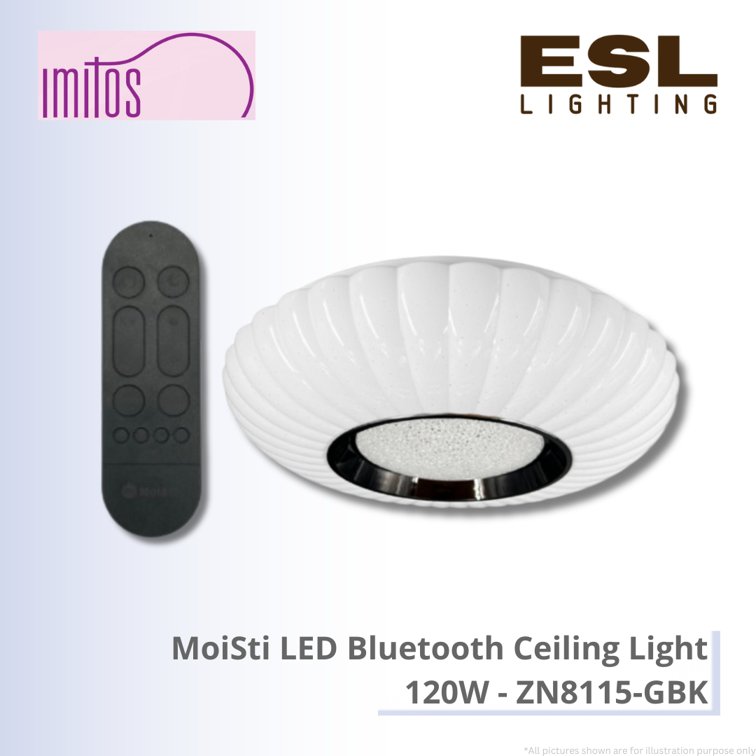 IMITOS MoiSti LED Bluetooth Ceiling Light 120W - ZN8115-GBK