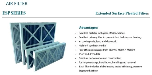 Dust filter panel