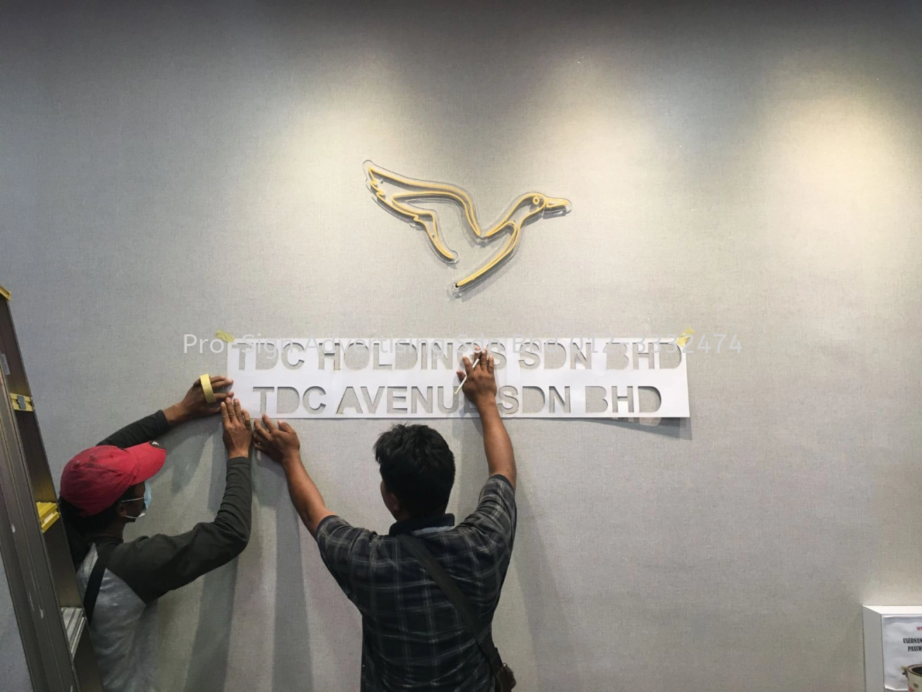 ACRYLIC CUT OUT LETTERING AND LED NEON (TDC HOLDINGS, SG LONG, 2020)