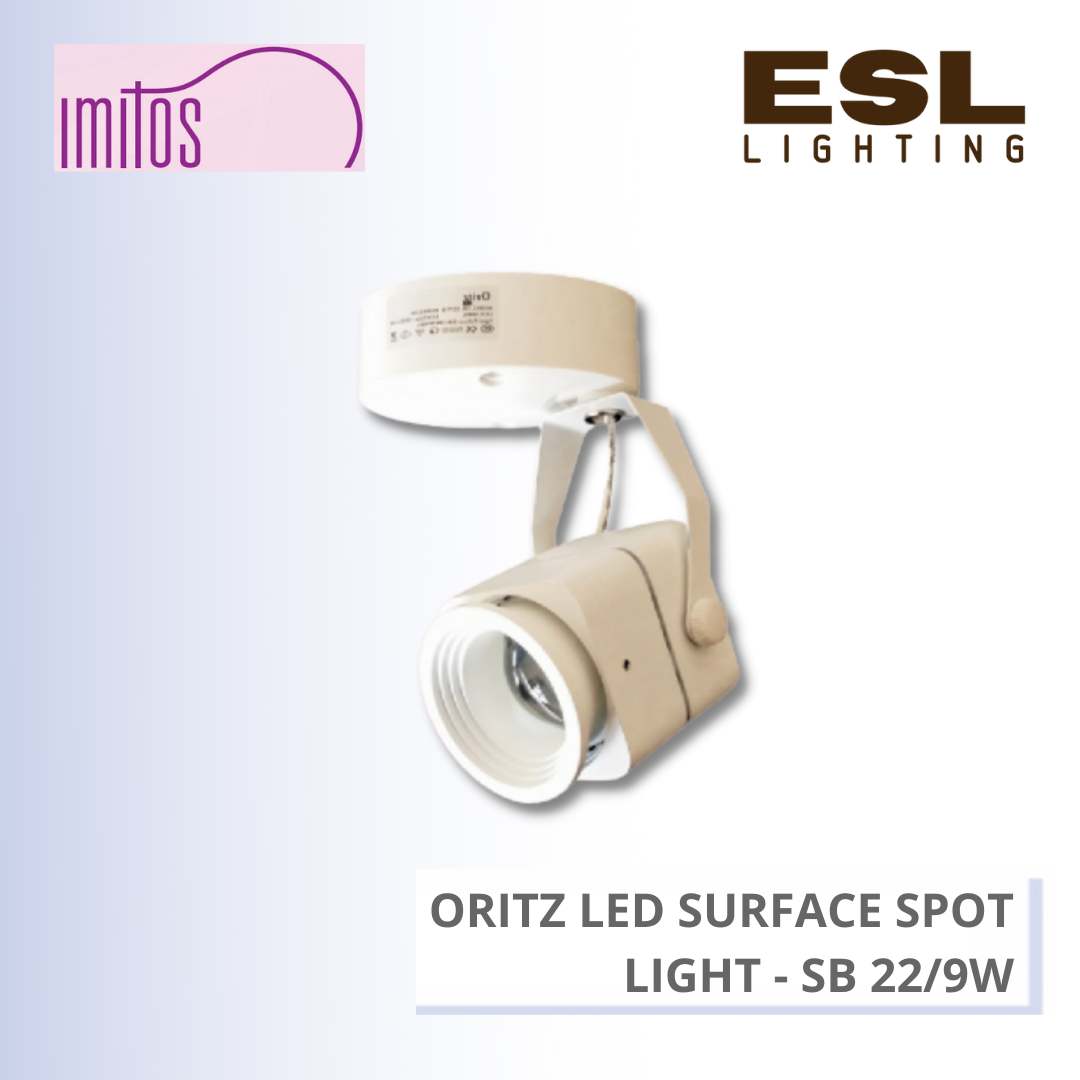 IMITOS ORITZ LED SURFACE SPOT LIGHT 9W - SB 22/9W