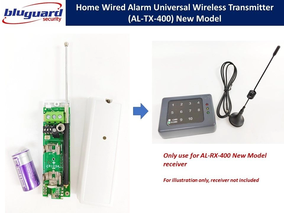 Bluguard Universal Wireless Transmitter (AL-TX-400) - 2 Way