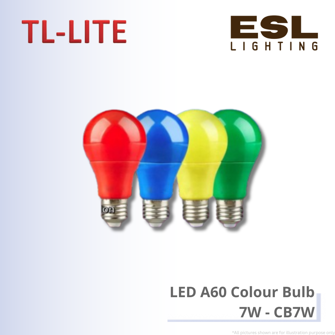 TL-LITE LED A60 Colour Bulb 7W - CB7W
