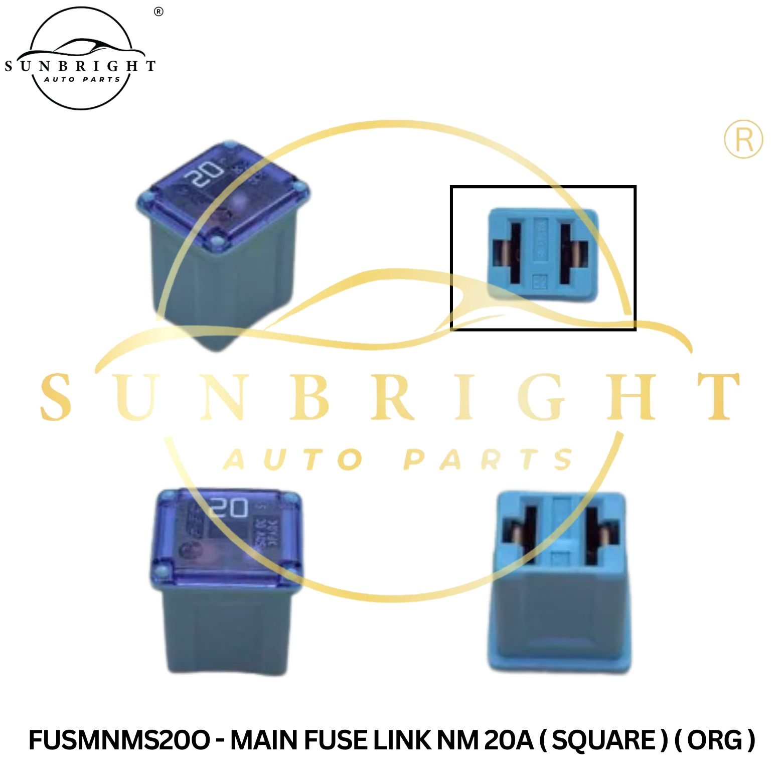 FUSMNMS20O - MAIN FUSE LINK NM 20A ( SQUARE ) ( ORG )