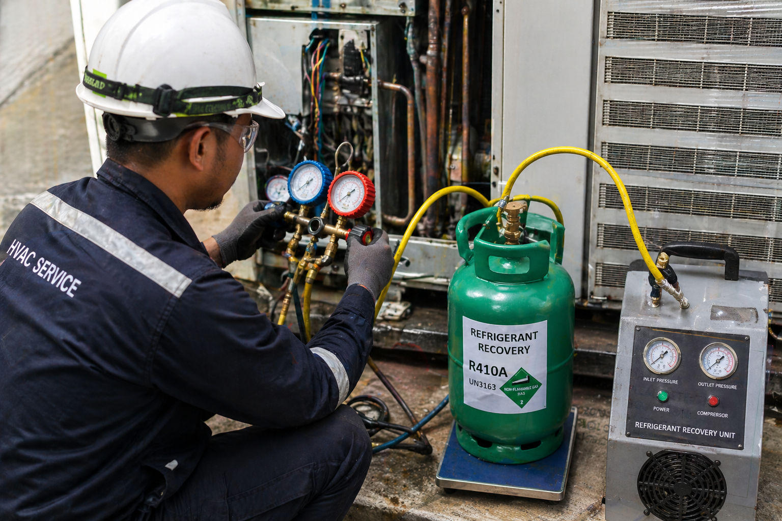 refrigerant recovery after leak detection Malaysia