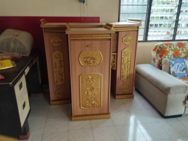 Chinese Praying Altar | Fengshui Table | Prayer Table Cabinet Deliver To Permatang Berangan Tasek Gelugor | Singapore | Perak | Ipoh | KL | Penang