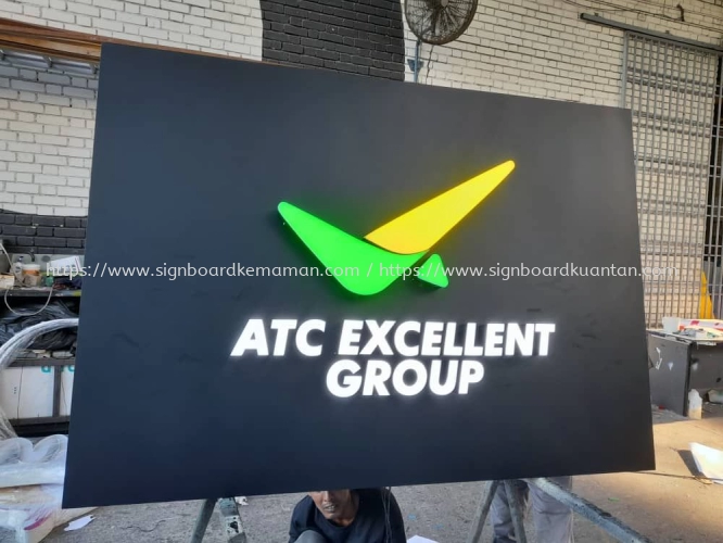 ATC EXCELLENT GROUP OUTDOOR 3D BOX UP LED FRONTLIT SIGNAGE SIGNBOARD AT SEMAMBU AIR PUTIH KUANTAN PAHANG MALAYSIA