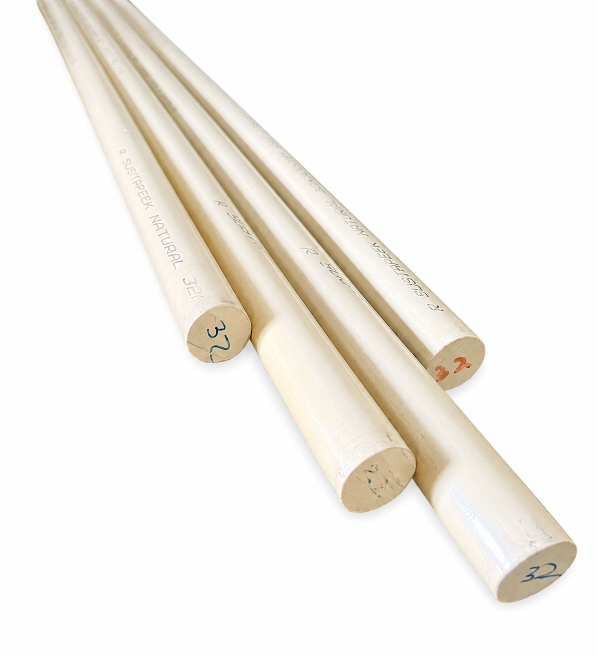Sustapeek Natural Rod Dia 32mm | High-Performance PEEK Engineering Plastic Rod