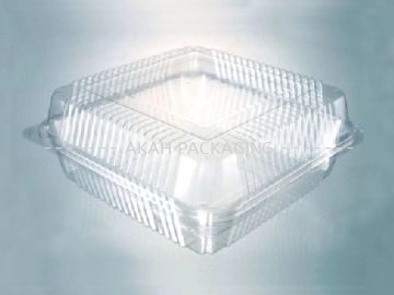 L500 OPS Bakery Cake Square Plastic Container 