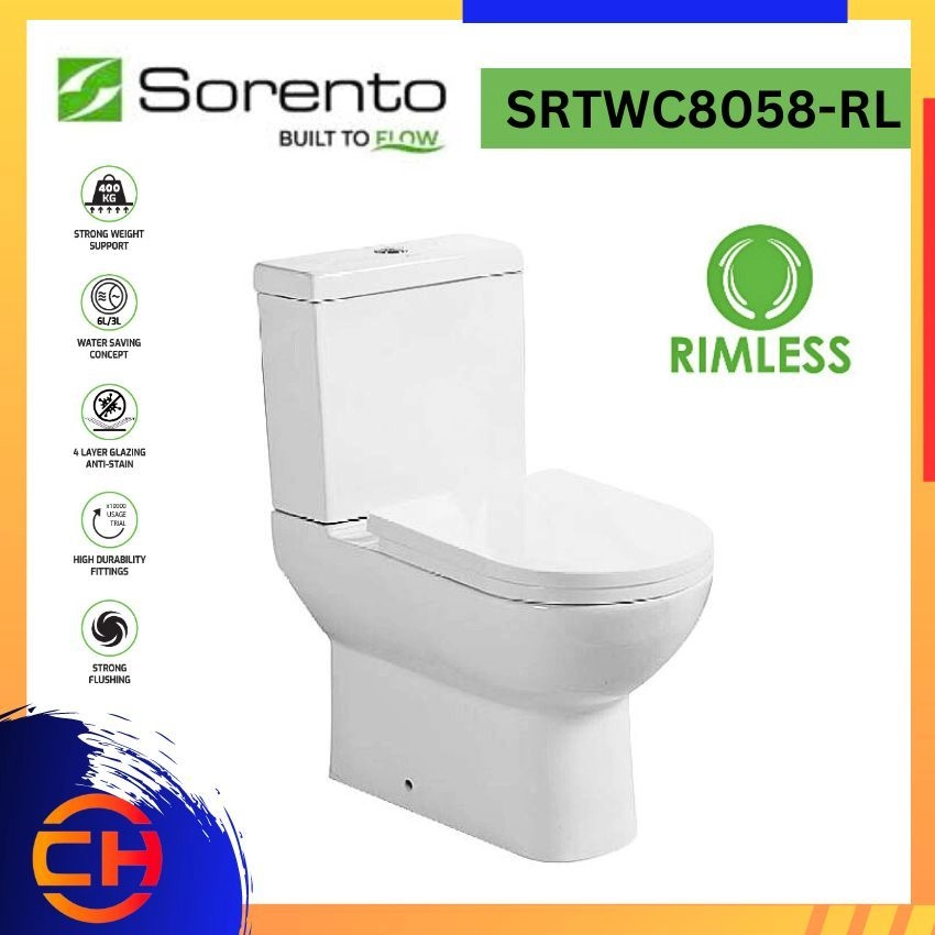 SORENTO CLOSE - COUPLED WATER CLOSET SRTWC8058 - RL 