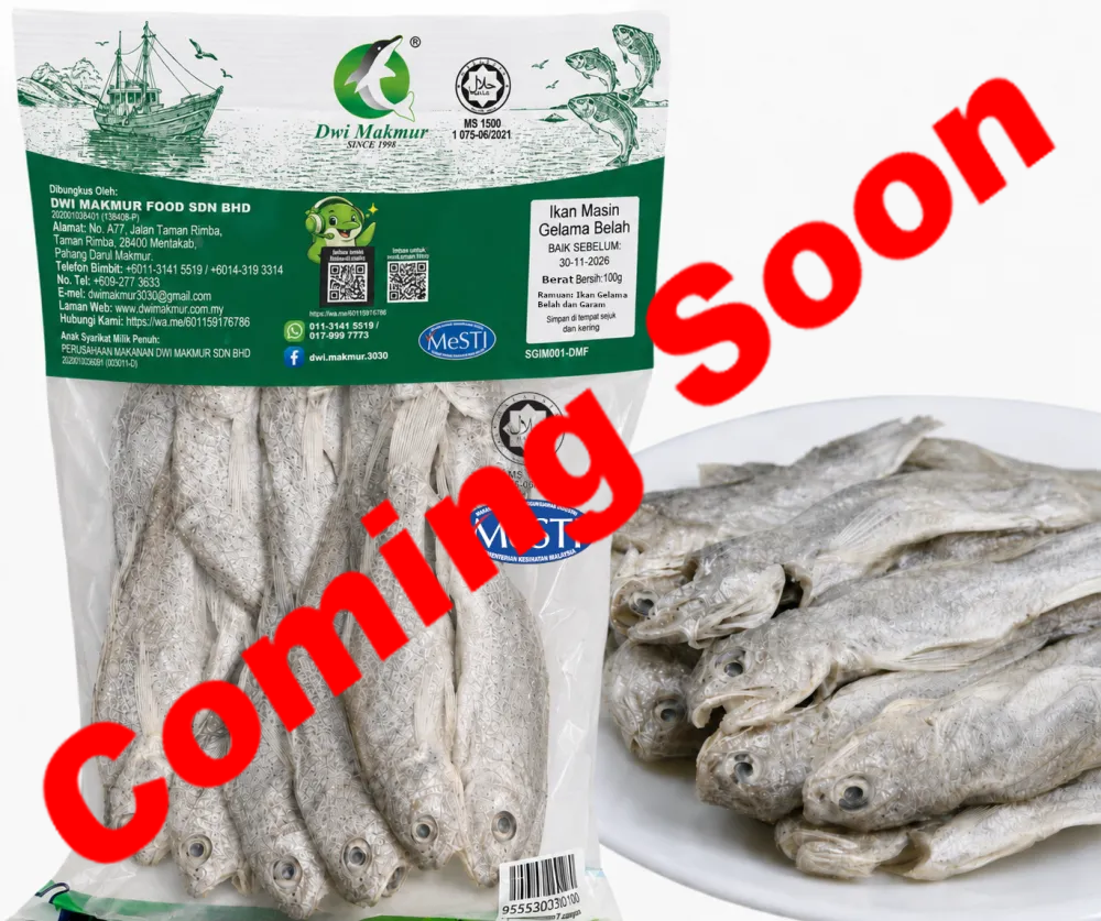 Ikan Masin Gelama Belah 100 Gram RM5.50 X 5 Unit C.Dwi Makmur