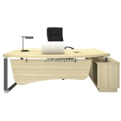 IPQ-OX 2462 Director Table With Side Cabinet 1D1F I Office Table | Meja Pejabat | 办公家私 AT JOHOR BAHRU | JB | SKUDAI | SEGAMAT | SENAI | PONTIAN