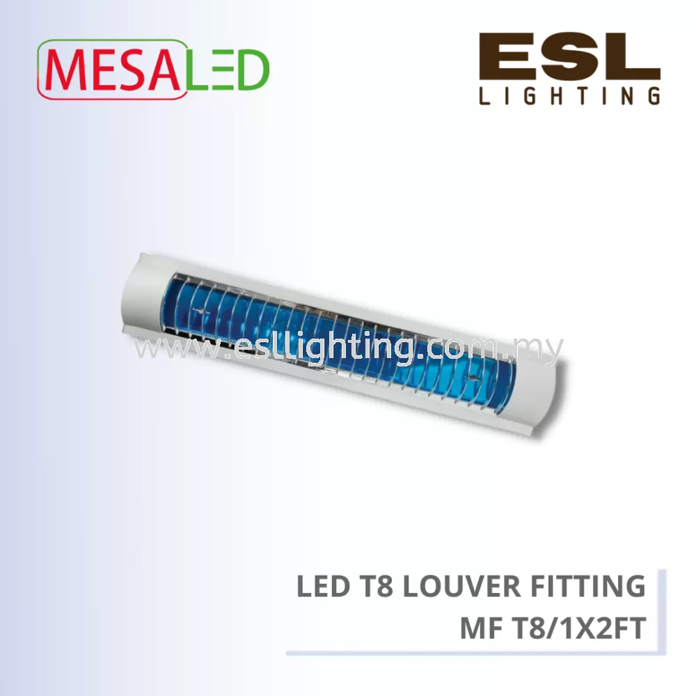 MESALED LED T8 LOUVER FITTING - MF T8/1X2FT
