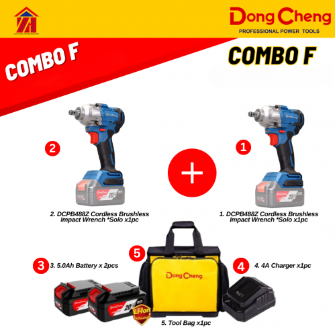 DongCheng 20V Combo F Combo Set double Impact Wrench