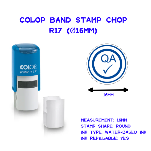 Colop Band Stamp Chop R17