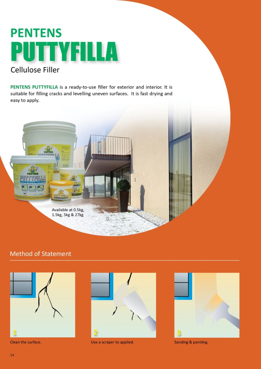 Pentens Putty Filla | Cellulose Filler