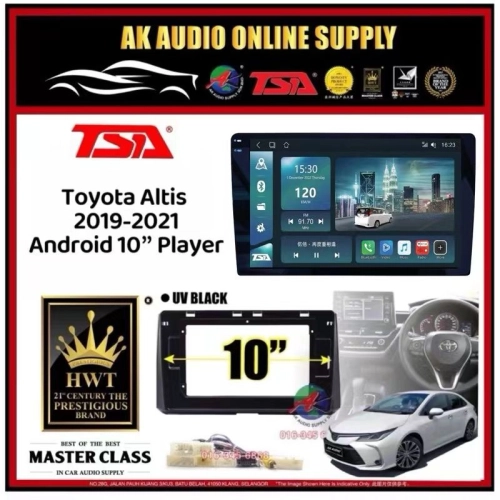 🆕1K Screen 2+32GB 4G 8-CORE🆕TSA Toyota Altis 2019 - 2021 Android 10'' inch CarPlay/DSP/BLU-RAY Car Player