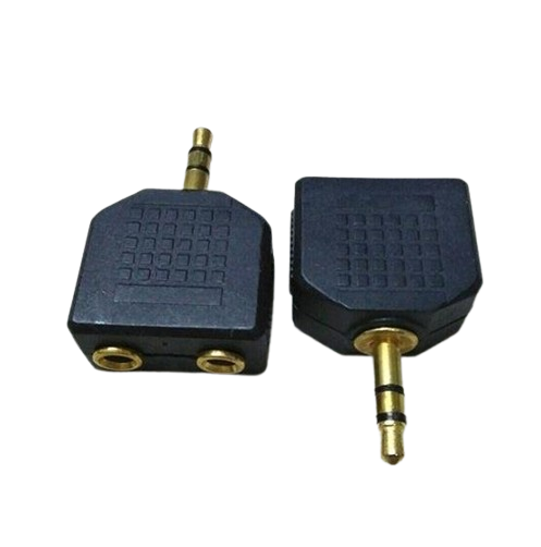 3.5mm Audio Splitter - Male Stereo to 2x Female Stereo - 3 Pole