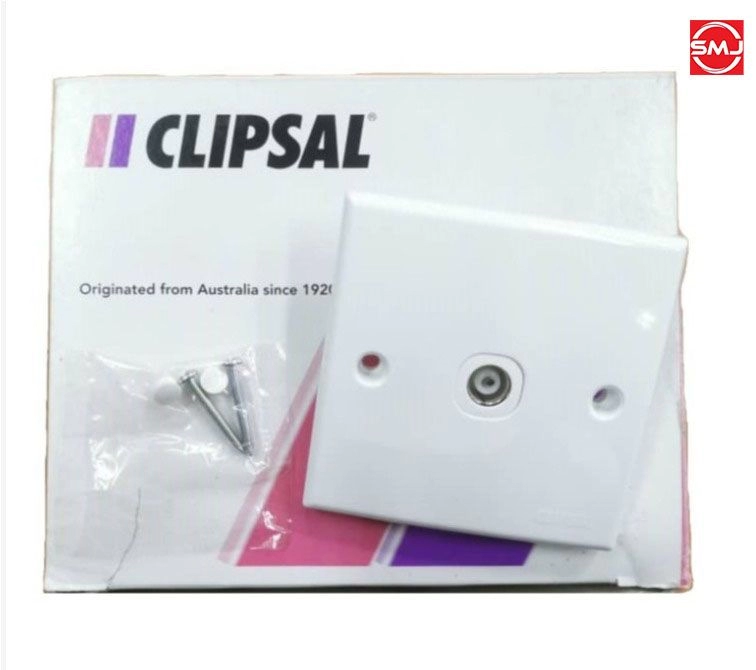 Clipsal E31VTV75S 1 Gang TV Socket