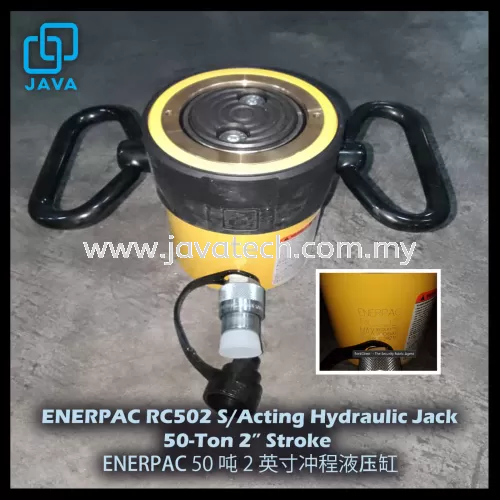 ENERPAC RC502 S/Acting Hydraulic Jack 50-Ton 2” Stroke