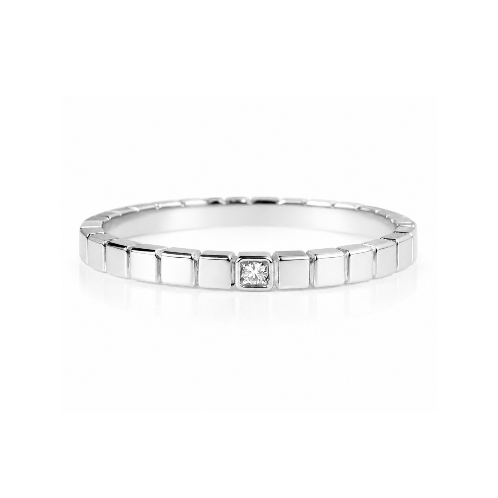 Roman & Co庐 Valen Grid Wedding Band