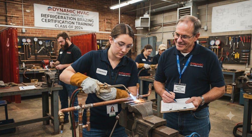 HVAC refrigeration brazing certification training