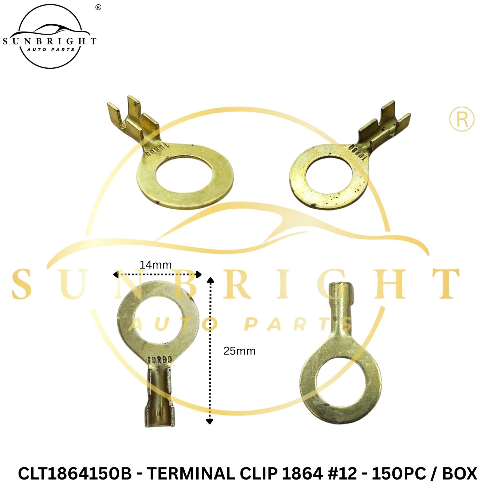 CLT1864150B - TERMINAL CLIP 1864 #12 - 150PC / BOX